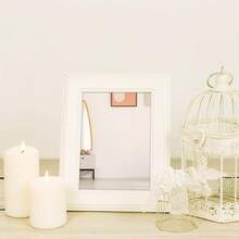 8 piezas de espejos de plástico irrompibles, láminas de espejo acrílico, espejos cuadrados mini de varios tamaños, espejos de ladrillo de vidrio, adecuados para el centro de la mesa de comedor, bodas, decoración del hogar, gabinete, decoración de espejo rectangular