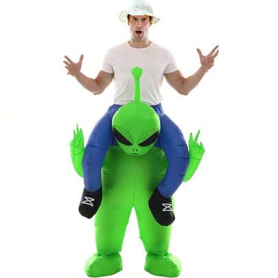 Disfraz inflable del Alien ET, Disfraz de mascota de cosplay de anime para fiesta, Disfraz del Rey Mono negro para Halloween