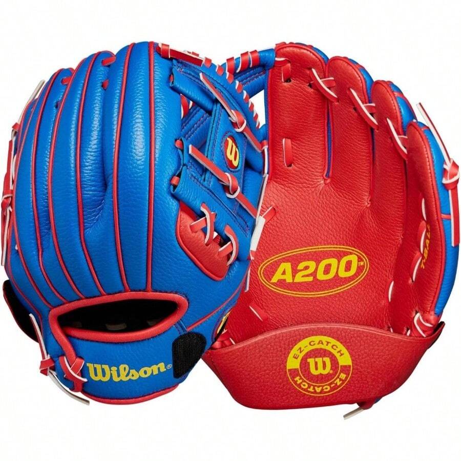 A200 Youth 10 Baseball Glove - Royal/Red/Yellow + 10" + Left Hand Throw - View 1
