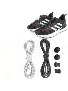 A Pair Of Round, No Knots, Mushroom Spring Buckle Style, Tight Laces, Including Luminous Style Laces, High Elastic Laces, Not Easy To Break. They Are Suitable For Sneaker, Basketball Shoes And Casual Shoes, Convenient And Comfortable To Wear