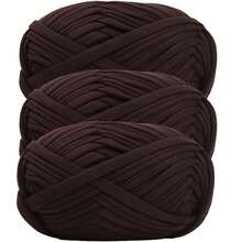 1/3pcs(100g/300g) Premium Polyester Crochet & Knitting Yarn, 30m/100g/Pc Length - Ideal For DIY Projects, T-Shirts, Slippers & Baskets,Fabric Strip Handmade Weaving Diy Bag, Toy, Shoe, Carpet, Organizing Basket Thread