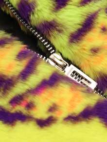 Men's Colorblock Fleece Hooded Short Jacket, Autumn/Winter