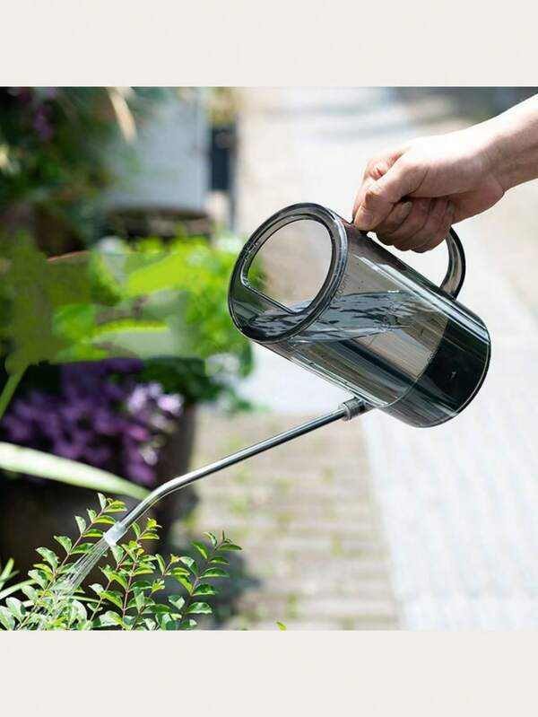 One Graduated Watering Can, Indoor Plant Watering Can, Garden Watering Can, Plastic Watering Can, Long-Spouted Watering Can With Graduated Scale For Easy Water Level Monitoring, Essential Gardening Tool. Suitable For Indoor Plants, Flowers, And Succulents, Available In 1 Liter And 1.5 Liter Sizes.
