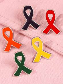 10 件乳腺癌宣传丝带别针徽章 - 银背合金胸针，适用于健康慈善活动、筹款、宣传活动和个人支持 - 展示您的团结和同情心万圣节万圣节配饰教师节 - 胸針 - 查看 8