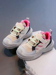 New Spring Style Children's Mesh Breathable Sneakers: Fashionable Casual Sneakers For Girls, Versatile Sneakers For Boys
