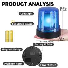 儿童角色扮演救援消防车及装备玩具车，带闪光灯、音效和磁性连接，配备电动警示灯 - 彩色 - 查看 3