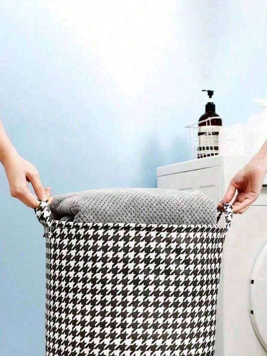 1 Stück zusammenklappbarer Wäschekorb, faltbarer Aufbewahrungskorb aus Stoff, Badezimmer Schmutzwäschekorb, Spielzeug- und Kleidungsaufbewahrungskorb, Wäschekorb