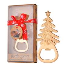 1 Set Abridor de botellas navideño - 4 diseños festivos (árbol de Navidad, muñeco de nieve, copo de nieve, tarjeta de regalo) - Material de metal duradero, tanto decoración navideña como accesorio práctico de bar, adecuado para el hogar, fiestas, regalos - No se necesita electricidad, suministros para fiestas, artículo esencial para bar en casa, decoración de temporada, abridor de botellas de alta calidad, estructura resistente, utensilio de cocina, planificación de fiestas, decoración navideña