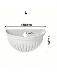 1pc Wall-Mounted Mini Planter Pot, Indoor/Outdoor Succulent, Cactus Plastic Floating Hanging Planter, Suitable For Living Room, Porch, Railing, Garden, Balcony, Terrace, Desktop