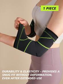 JINGBA SUPPORT 1pc Unisex Breathable Elbow Sleeve, Suitable For Weightlifting, Basketball And Daily Wear - Multicolor - View 13