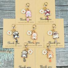 8 件/16 件经典风格猫咪钥匙扣，创意卡通动物护身符 - 一套经典风格猫咪钥匙扣，充满活力的动物魅力，适用于包包、车钥匙、DIY 配件，是日常生活和聚会的理想礼物，毕业礼物 - 彩色 - 查看 15