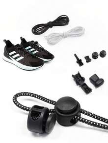 A Pair Of Round, No Knots, Mushroom Spring Buckle Style, Tight Laces, Including Luminous Style Laces, High Elastic Laces, Not Easy To Break. They Are Suitable For Sneaker, Basketball Shoes And Casual Shoes, Convenient And Comfortable To Wear