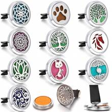 Nuevos productos difusores de aromaterapia Difusor de perfume para coche con diseño de árbol de la vida, ambientador de rejilla de ventilación, difusor de fragancia y aroma, colgante giratorio con compartimento abierto, accesorios de decoración del hogar DIY, regalos - Plateado - Ver 3