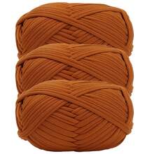 1/3pcs(100g/300g) Premium Polyester Crochet & Knitting Yarn, 30m/100g/Pc Length - Ideal For DIY Projects, T-Shirts, Slippers & Baskets,Fabric Strip Handmade Weaving Diy Bag, Toy, Shoe, Carpet, Organizing Basket Thread