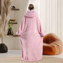 3/1 pièce Couverture à capuche en peluche moelleuse réversible - Jeté surdimensionné unisexe avec grande poche, gris clair, lavage à la main uniquement, cadeau parfait pour maman, pull mignon, chaleur hivernale, design de fruits ludique, tissu confortable, confort hivernal, flanelle douce et confortable, très adapté pour les cadeaux de Noël et les cadeaux d'anniversaire pour la famille et les amis