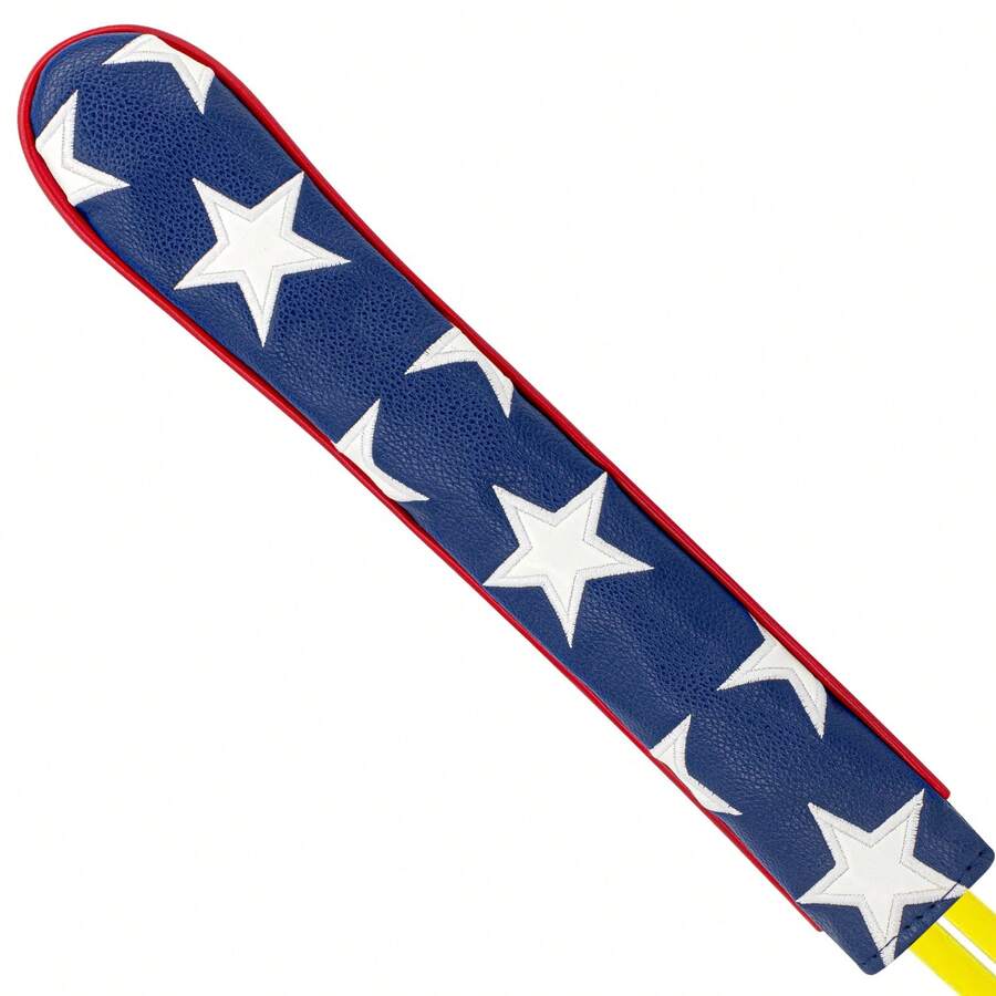 Vibrant Star Directional Alignment Stick Cover - Protective Golf Club Head Protector For Enthusiasts & Daily Practice Players | Perfect For On-Course & Training Sessions - Blue - View 1