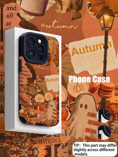 1pc Fashionable Retro Striped Pattern Faux Leather Shockproof Anti-Fingerprint Phone Case, Compatible With Apple And Models