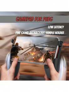 可折叠的 4 合 1 多功能手机游戏控制器和手机支架，便携式，配有可折叠操纵杆，非常适合射击游戏，具有符合人体工程学的设计，可与各种手机型号兼容。