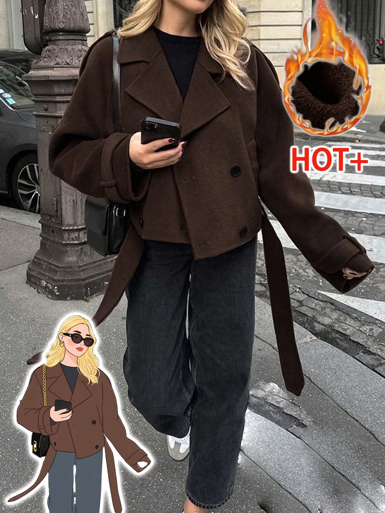 Solid long coat