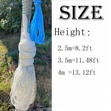 Fishing Net Cast Net For Fishing, Easy Cast Net, Handmade Nylon Cast Net With Heavy Iron Sinker, 8.2 Ft / 11.48 Ft / 13.12 Ft High, Accessory Kit, Full Set Of Tools