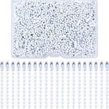 10-częściowy kolorowy brelok z koralikami kulkowymi, metalowe łańcuszki do zawieszania, łańcuszek z koralikami ze złączami do zawieszania ozdób, zawieszki, zawieszka do kluczy (10 cm), smycze do torebek z uchwytem na identyfikator, akcesoria samochodowe, zawieszki do torebek