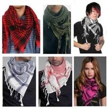 Premium Shemagh Neck Scarf, Fashionable Accessory - Orig - Red/Black - View 4
