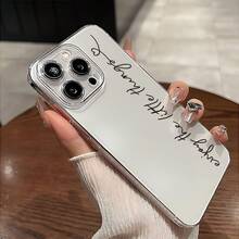Funda de teléfono: Funda transparente con patrón de disfrutar de las pequeñas cosas, impresión UV para iPhone 16/ 16Plus/ 16Pro/ 16ProMax 13/ 13Pro/ 13ProMax 12/ 12Pro/ 12ProMax 11/ 11Pro/ 11Pro Max 7/ 8 X/ xs - Estilo 1 (1 pieza) - Ver 8