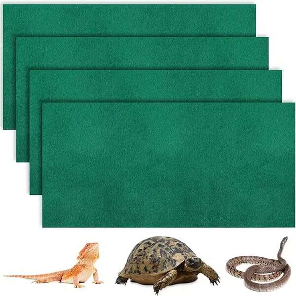1 Stück Reptilien Teppich Matte, Bodenbelag für Haustier Glasbehälter, Bodenunterlage, Reptilien Käfig Pad, Aquarium Zubehör geeignet für Eidechse, Bartagame, Schildkröte, Schlange, Leopard