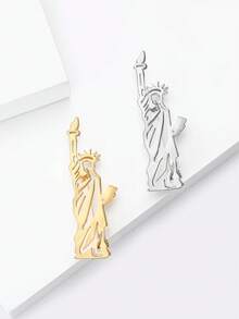 时尚美国自由女神像胸针 适合女士男士礼服西装别针配饰派对宴会礼物 - Brooch-- - 查看 9