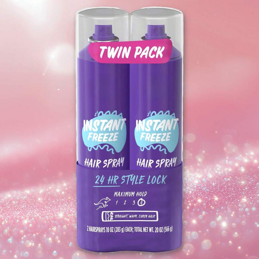 Instant Freeze Hair Spray Twin Pack All Hair Types, 10 Oz.Unisex
