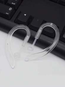 1 Pair Transparent 6mm Silicone Universal Earphone Hooks Compatible With Apple Wireless Earbuds, Bluetooth Headphones Ear Clips Rotatable Anti-Slip Anti-Lost