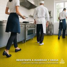 VINILMAX Piso Antiderrapante Resistente de 160 cm de Ancho x 300 cm de Largo | Antideslizante, Textura Rugosa, Soporte Non Woven, Fácil de Instalar | Ideal para Pasillos, Escaleras, Bodegas, Coches, Gimnasios, Talleres - Amarillo - Ver 11