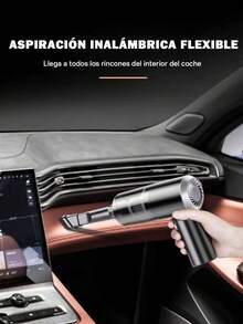 Mini Aspiradora de Mano Inalámbrica Portátil para Carro o Hogar húmedo y Seco Portátil Super Succión,Aspiradora Portatil , Funcionamiento Silencioso, Articulo Basico Para La Limpeza Del Hogar - Negro - Ver 3