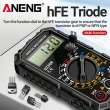 ANENG SZ308 Digital Multimeter, High Precision Electrical Maintenance Tester, Voltage Current Resistance Multifunction Meter, Battery Powered (Without Battery), ≤36V Operating Voltage, ABS Construction