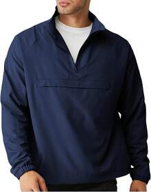 Men's Lightweight Quarter Zip Pullover Windbreaker For Golf  Hiking  Running Wind Breaker Jackets With Pockethalloween - Hải quân - Xem 1