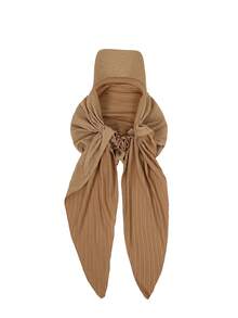 1pc Women's Curve Brim Turban Hat, Classic Solid Color Breathable Versatile Outdoors Sun Protection Casual Baseball Cap Turban, Suitable For Daily Wear