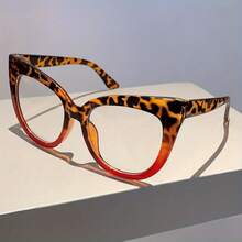 1pc Women's Large Cat Eye Glitter Glasses Red Retro Leopard Print Glossy Frame With Storage Case Fashionable Stylish Accessory For Teenagers Daily Casual Wear Mother's Day 2026 Best Mom Unique Gift For Mom Sentimental Gift For Mom Thank You Mom Gift Mom Gift Gift For Mom Mum Gift Mommy Gift Gift For Grandma Mothers Day Accessories Mothers Day Surprise Gift - 豹紋&手機殼 - 查看 3