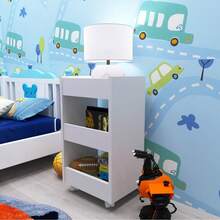 Auxiliary Cart With Wheels Nail Polish Holder Beauty Salon Manicure Organizer 3 Shelves Black Or White - 白色 - 查看 8