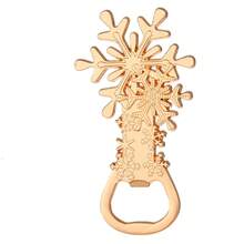1 Set Abridor de botellas navideño - 4 diseños festivos (árbol de Navidad, muñeco de nieve, copo de nieve, tarjeta de regalo) - Material de metal duradero, tanto decoración navideña como accesorio práctico de bar, adecuado para el hogar, fiestas, regalos - No se necesita electricidad, suministros para fiestas, artículo esencial para bar en casa, decoración de temporada, abridor de botellas de alta calidad, estructura resistente, utensilio de cocina, planificación de fiestas, decoración navideña