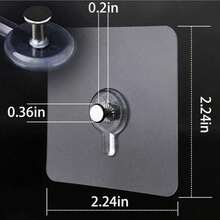 Ganchos adhesivos para pared sin tornillos, soportes de montaje en pared adhesivos y sin taladrar, pegatinas de marco de fotos de acrílico - Multicolor - Ver 17