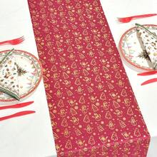 1pc 11.02*108.27inch Christmas Snowman & Christmas Tree Decorative Table Runner, Suitable For Christmas Dining Table Decor, Kitchen, Dining Room Daily Use, Theme Party Decoration, Holiday And Special Event Celebration - Solid Color - View 3