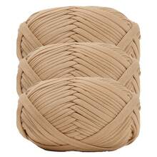1/3pcs(100g/300g) Premium Polyester Crochet & Knitting Yarn, 30m/100g/Pc Length - Ideal For DIY Projects, T-Shirts, Slippers & Baskets,Fabric Strip Handmade Weaving Diy Bag, Toy, Shoe, Carpet, Organizing Basket Thread