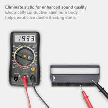 EstiloBoundless Audio Cepillo Limpiador De Discos De Vinilo - Limpiador Para Tocadiscos - Cepillo AntiestáTico De Fibra De Carbono - Removedor De Polvo Para Tocadiscos De Vinyl - Vinyl Record CleanerVersióN Mejorada