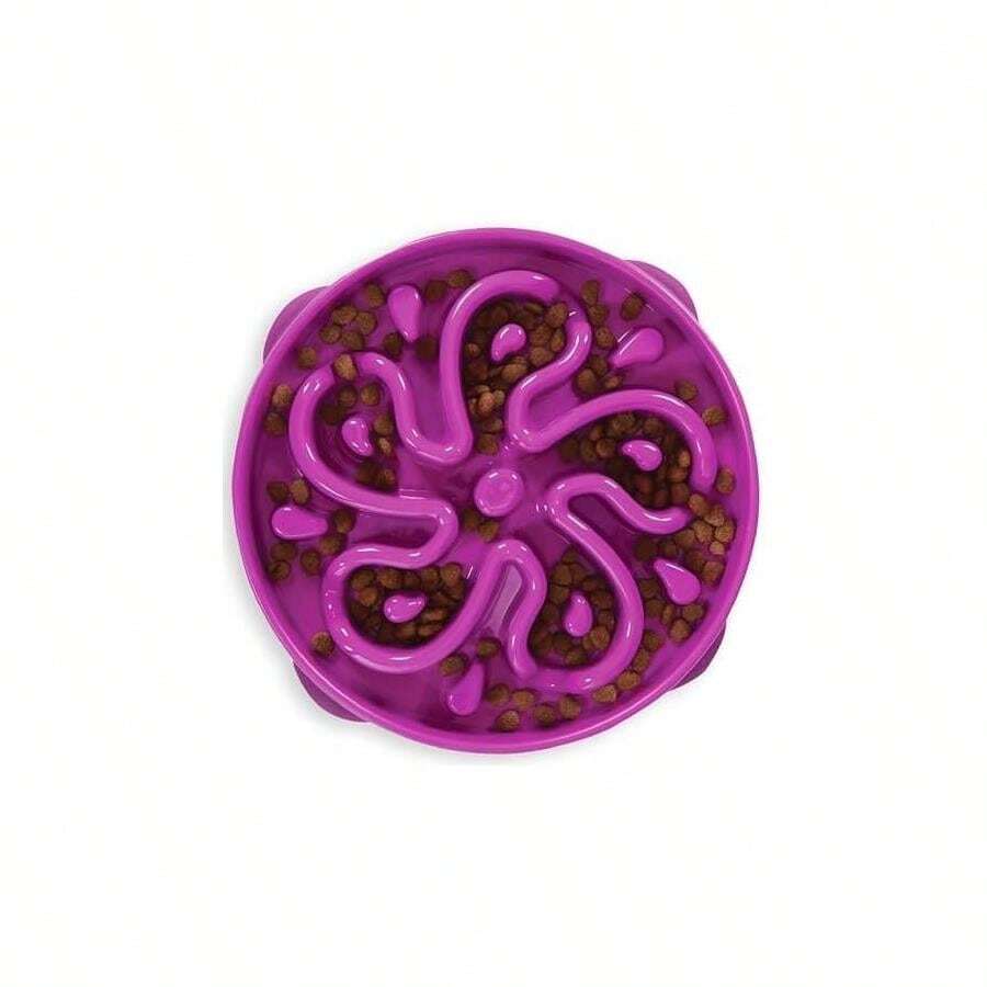 Outward Hound Fun Feeder Slo Bowl, Large Slow Feeder Dog Bowl, 4 Cups, Blue - MàuD - Xem 1