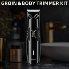 Men & Women Groin Hair Trimmer ENCHEN Spark 3, Silent Rechargeable Shaver, USB Fast Charging, Adjustable Lengths - Dark Grey - View 1