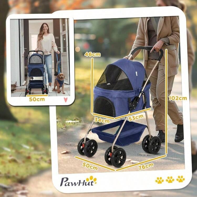 Pet Strollers - Blue - View 7