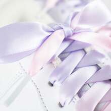 1 Paar mehrfarbige Seidenschnürsenkel, Bonbonfarben-Farbverlauf, vielseitig einsetzbare Schnürsenkel