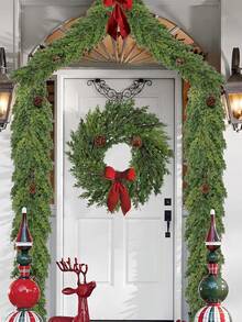 200cm-Artificial Norfolk Pine Garland Real Touch, Christmas Decorations Garland,Christmas Garland - Cedar Garland - Cypress Garlands - Real Touch Pine Garlands - Garland Christmas Decorations For Home Dining Table Mantel Porch Winter Christmas Decor Home Decor Room Decor