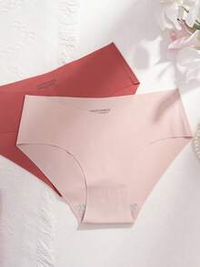 5pcs/Pack Women's Nylon V-Waist Seamless Comfortable Breathable Lift Adhesive Thong Panties - Multicolor - View 6