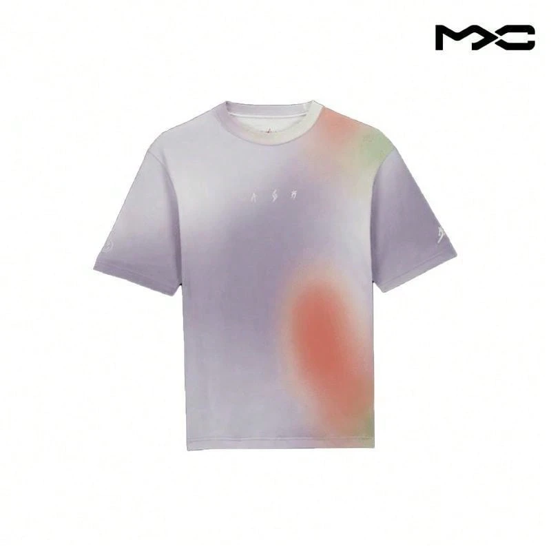 X J Balvin Collab FW23 Gradient Crew Neck T-Shirt Light-Purple Tops Men - Multicolor - View 1